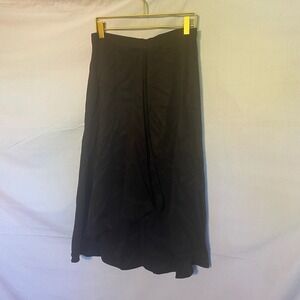 Rodebjer Cati Black High Waisted Midi Skirt Size XS